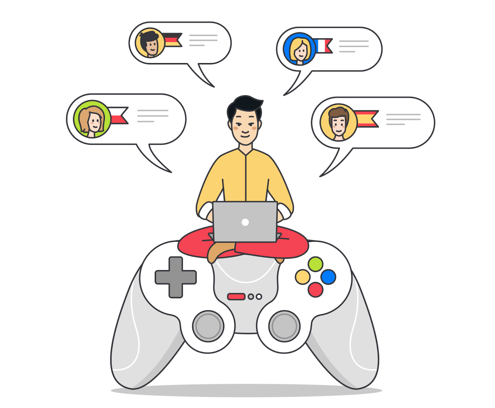 Japanese game localization — multilingual community communication
